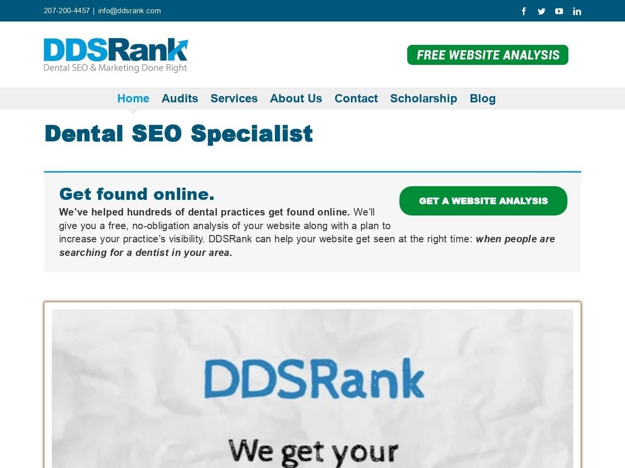 Ddsrank.com Screenshot