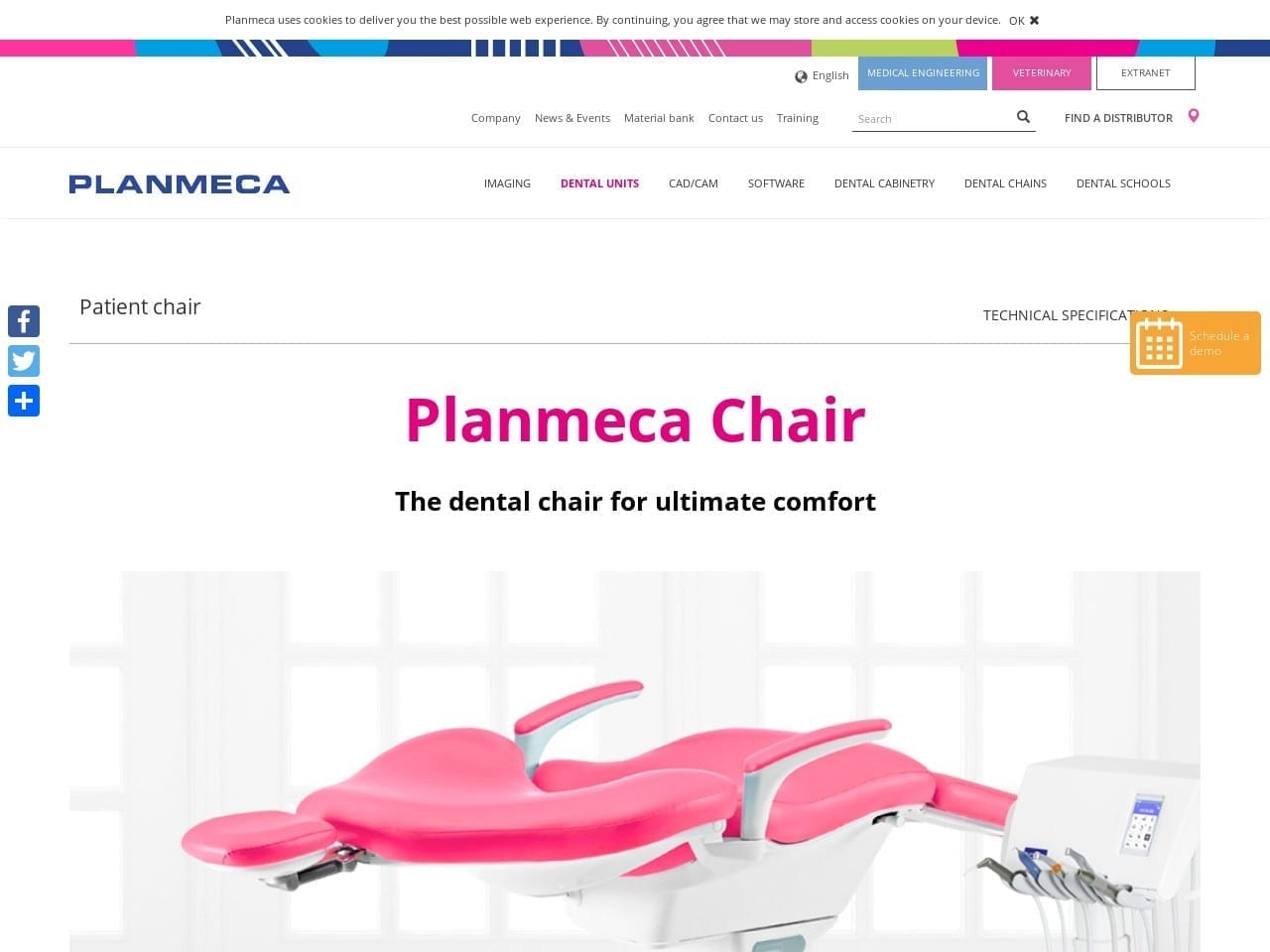 Planmeca.com Screenshot