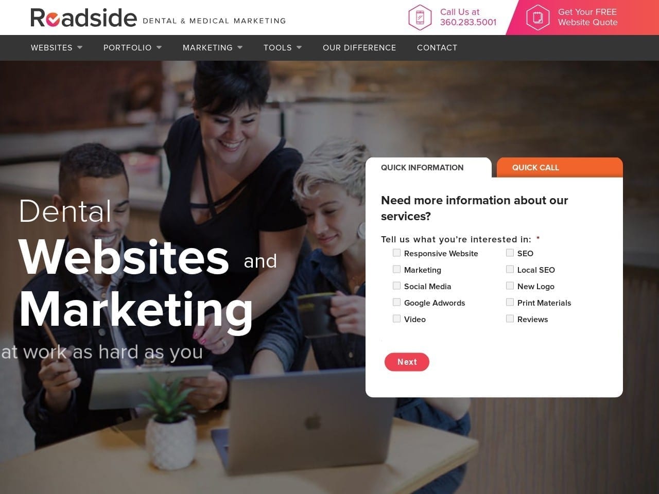 Roadsidedentalmarketing.com Screenshot