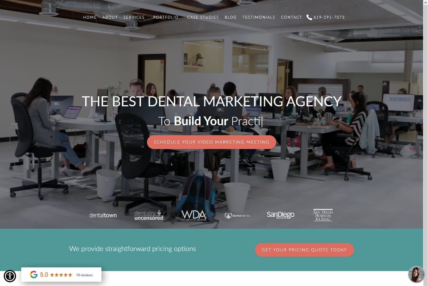 Screen capture of wonderistagency.com