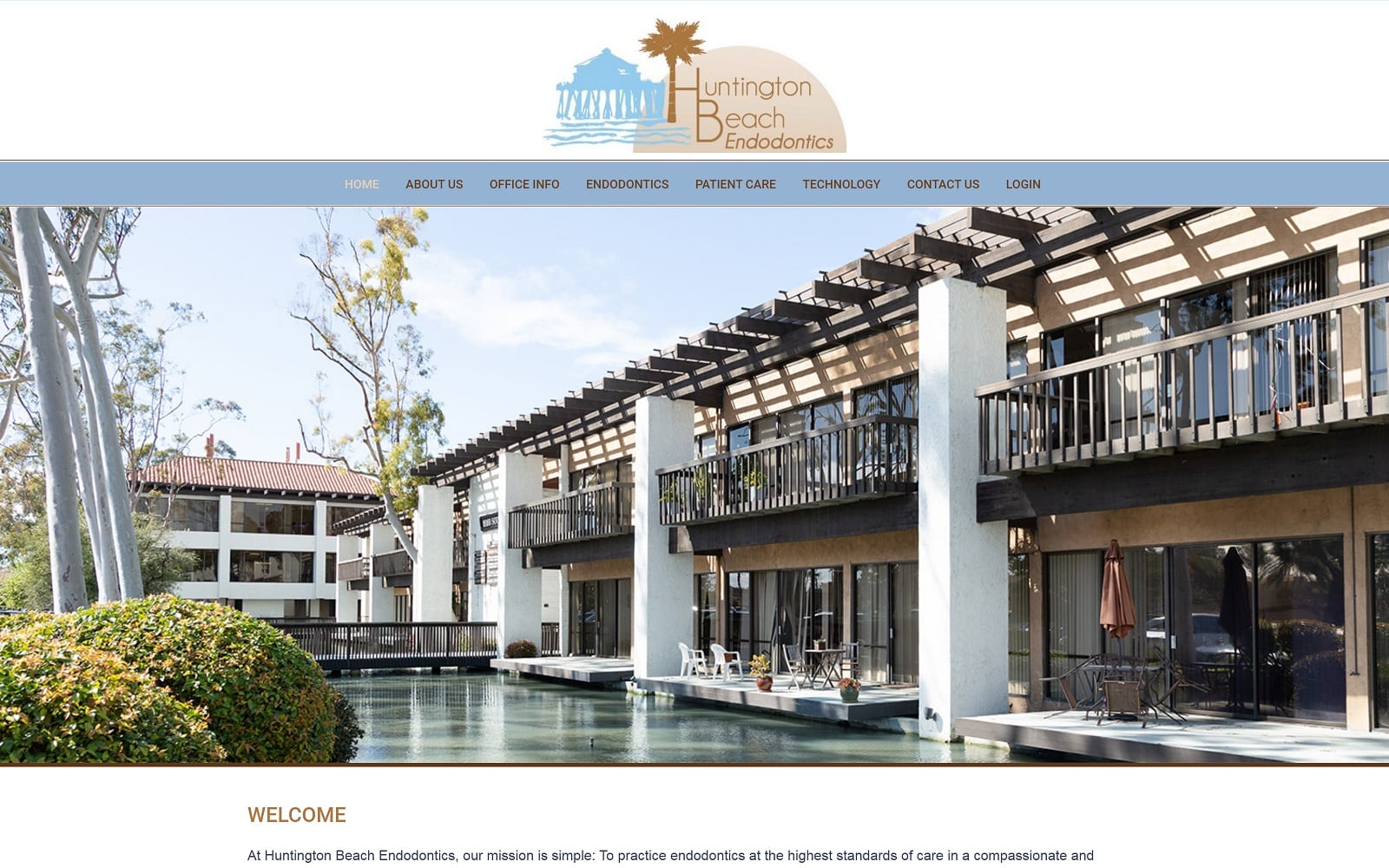 The Screenshot of Huntington Beach Endodontics hbendo.com Website