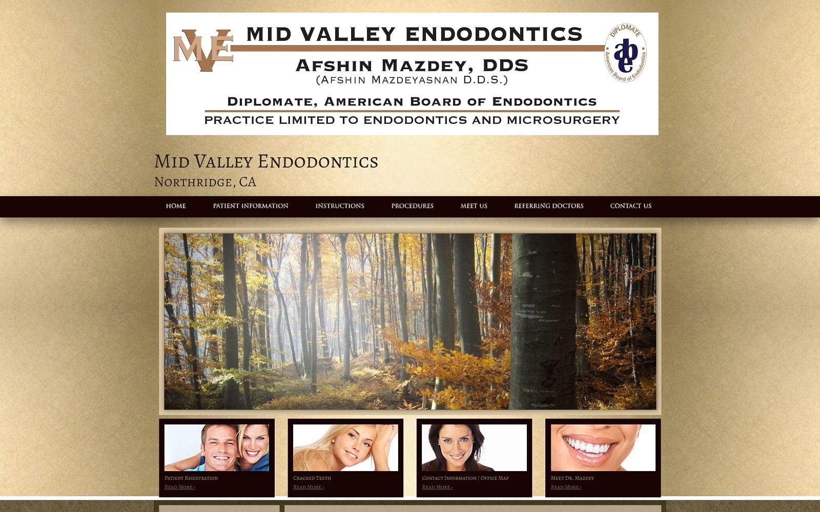 The Screenshot of Mid Valley Endodontics Midvalleyendo.com Website