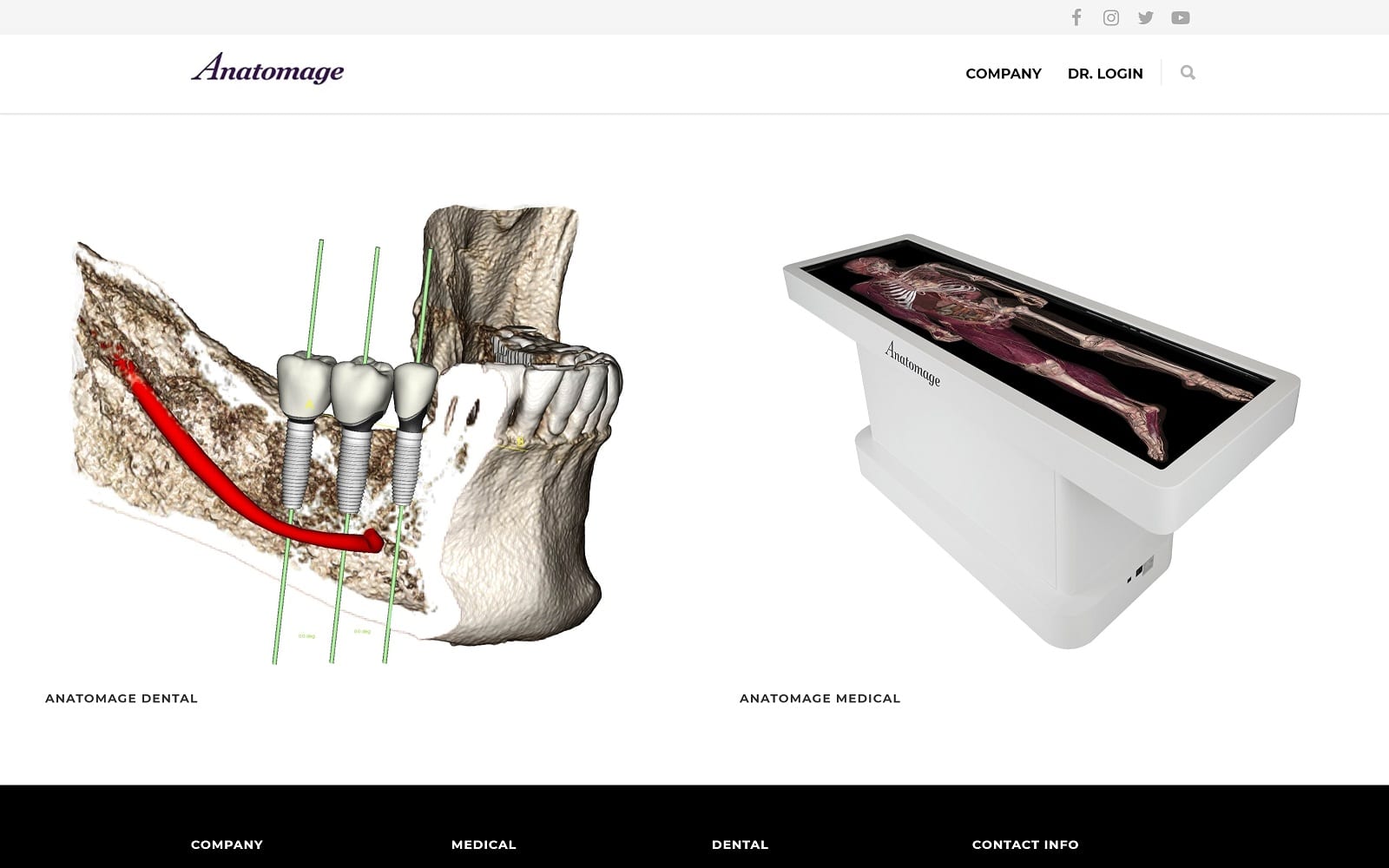 Anatomage.com screenshot