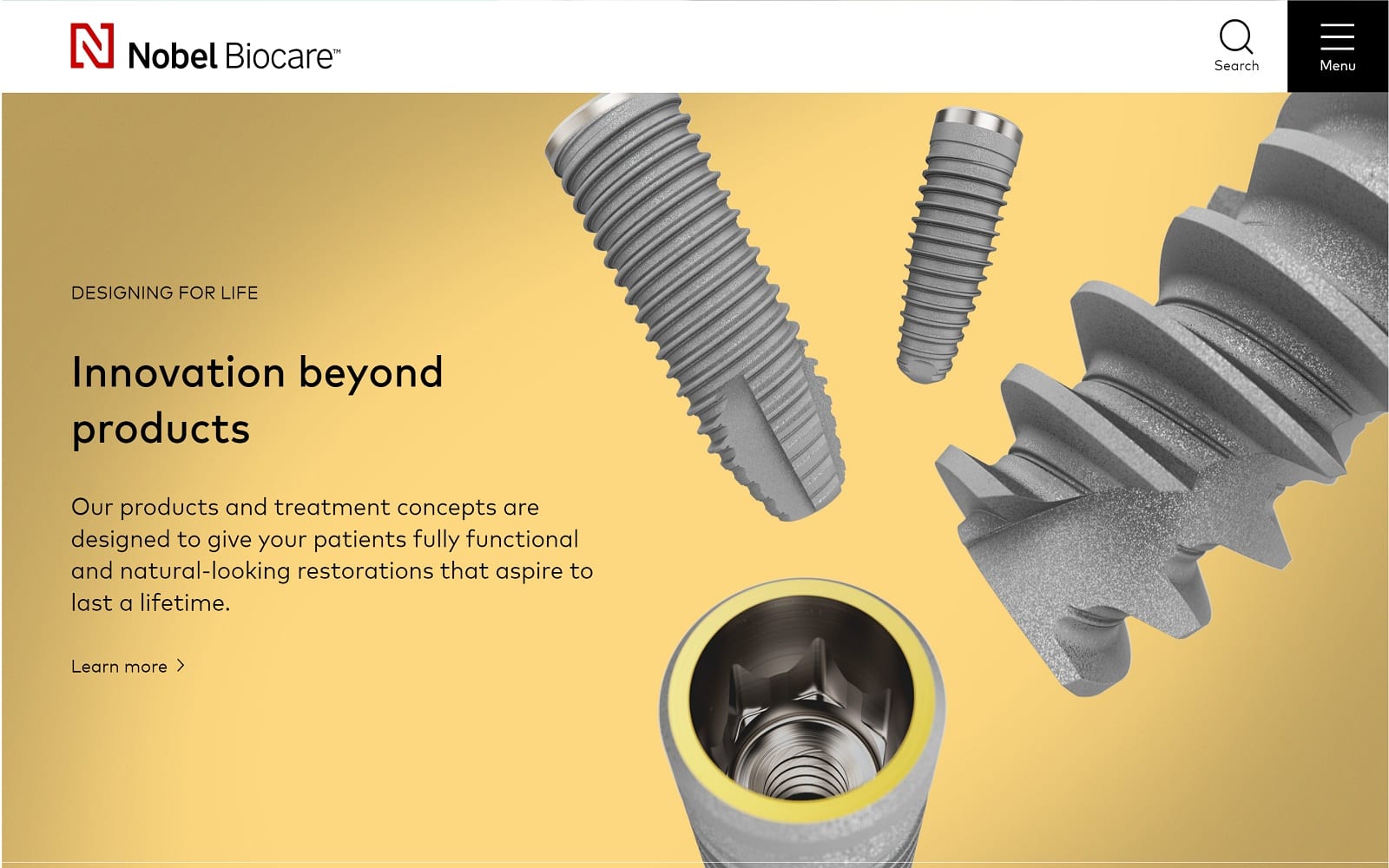 Nobelbiocare.com website
