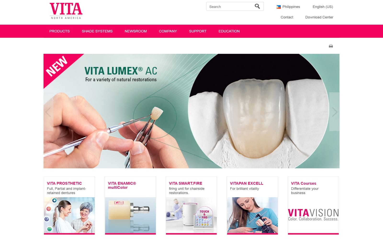 Vitanorthamerica.com website