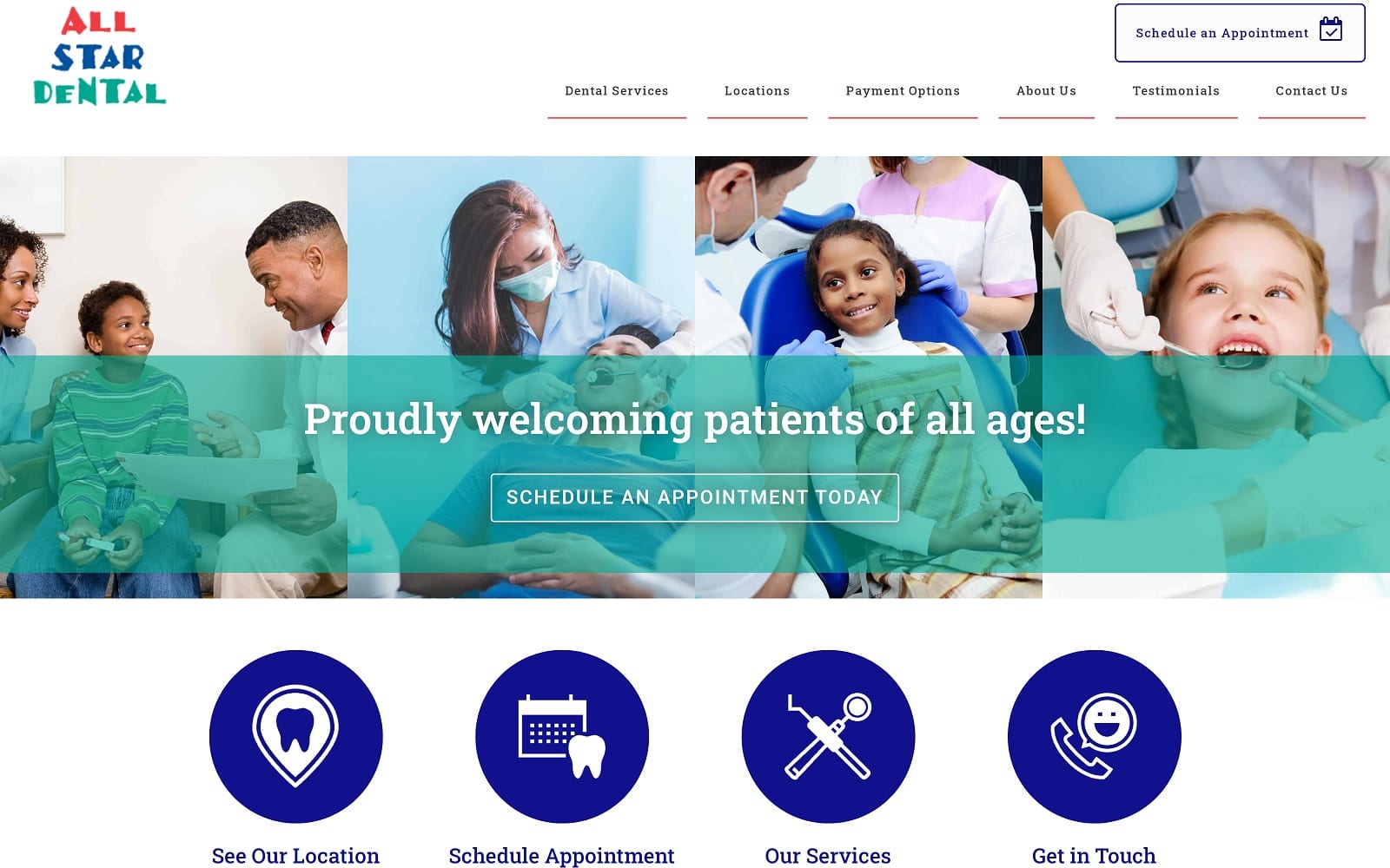 The Screenshot of All Star Dental Clinic allstardentalclinic.com Website