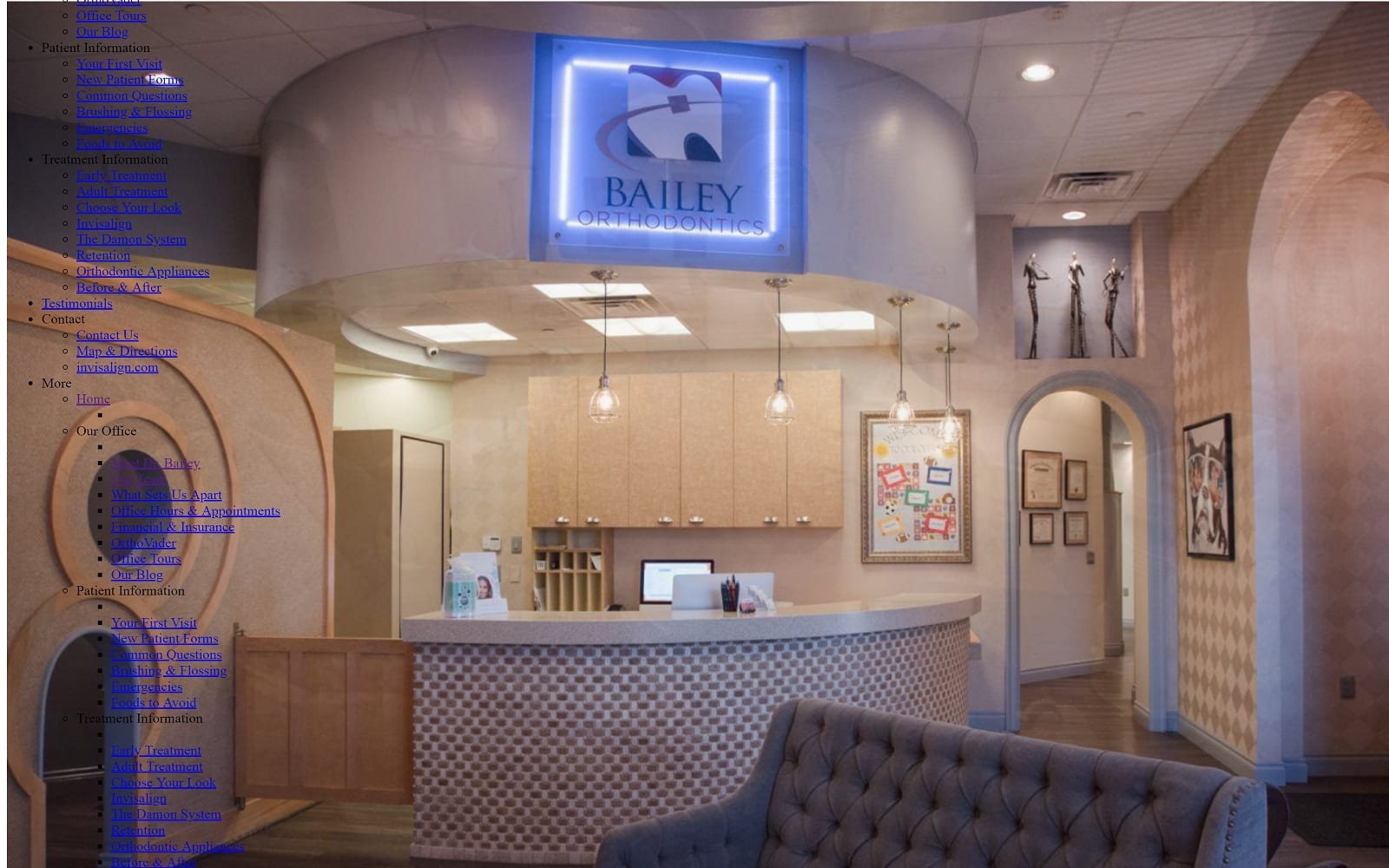 The Screenshot of Bailey Orthodontics baileyorthoaz.com Website