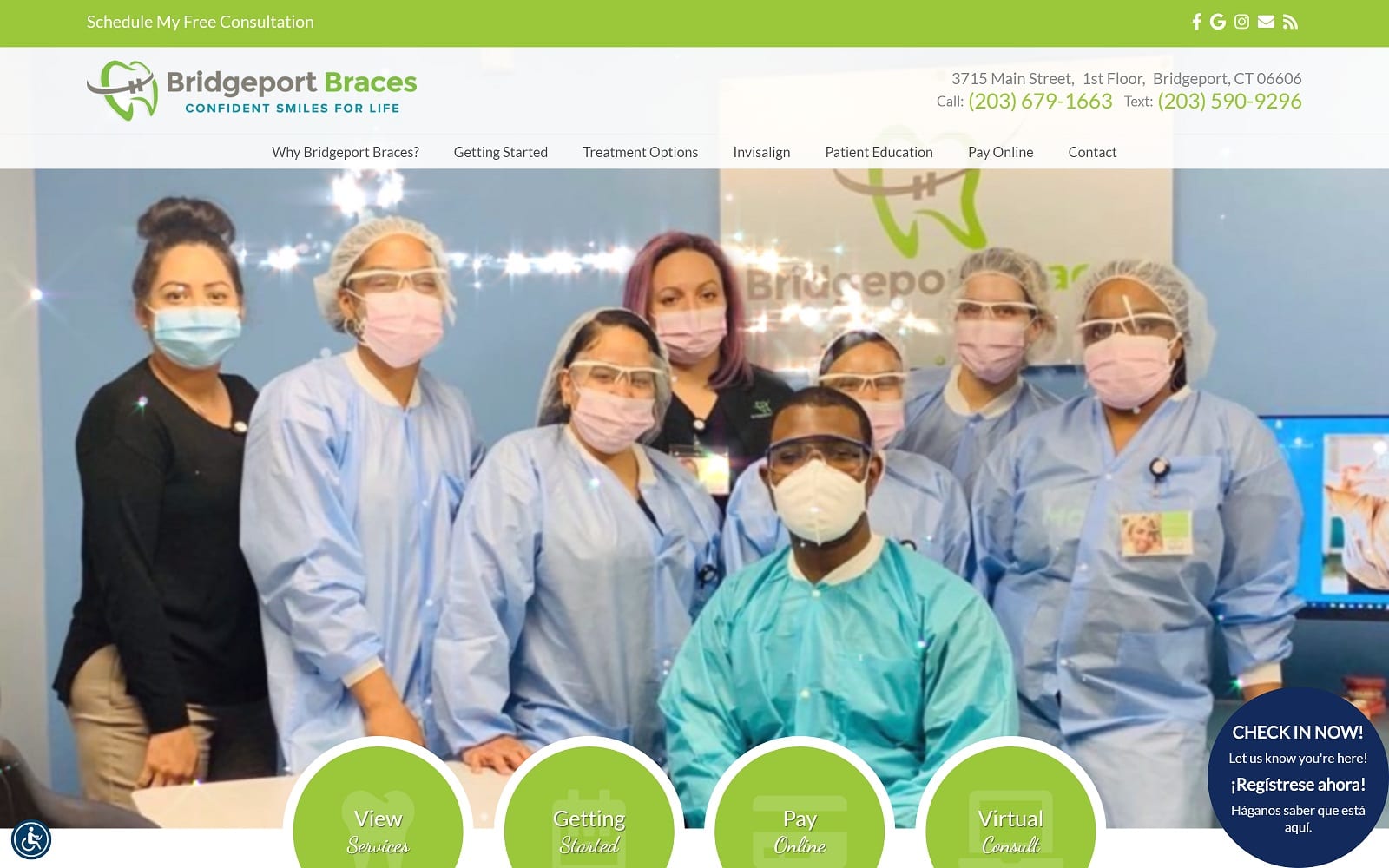 The Screenshot of Bridgeport Braces bridgeportbraces.com Website