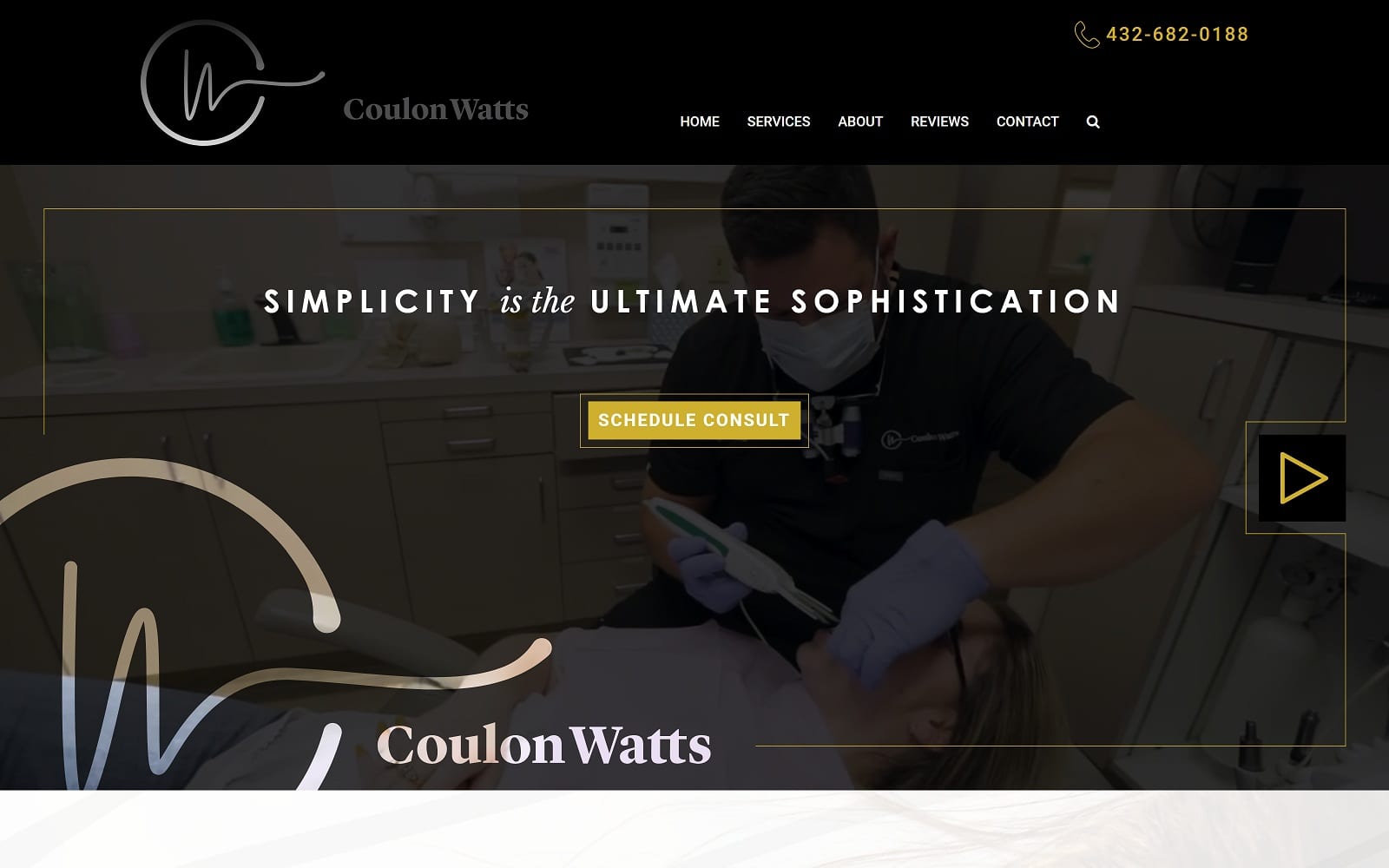 The Screenshot of Coulon Watts coulonwatts.com Website