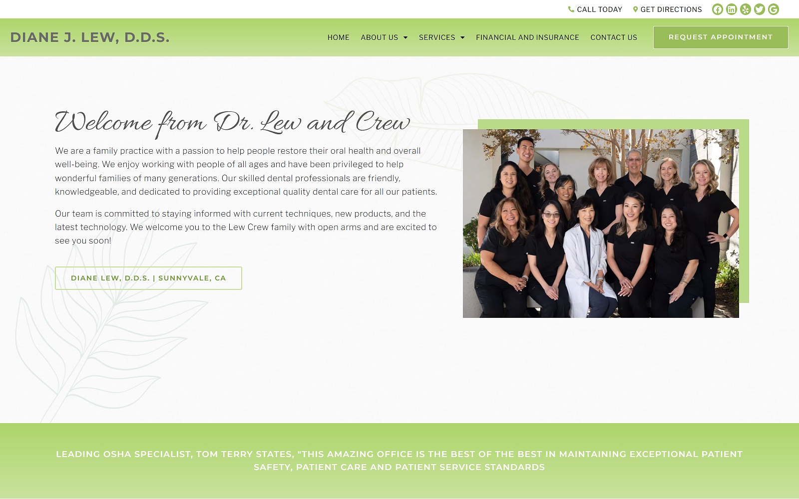 dianelewdds.com screenshot