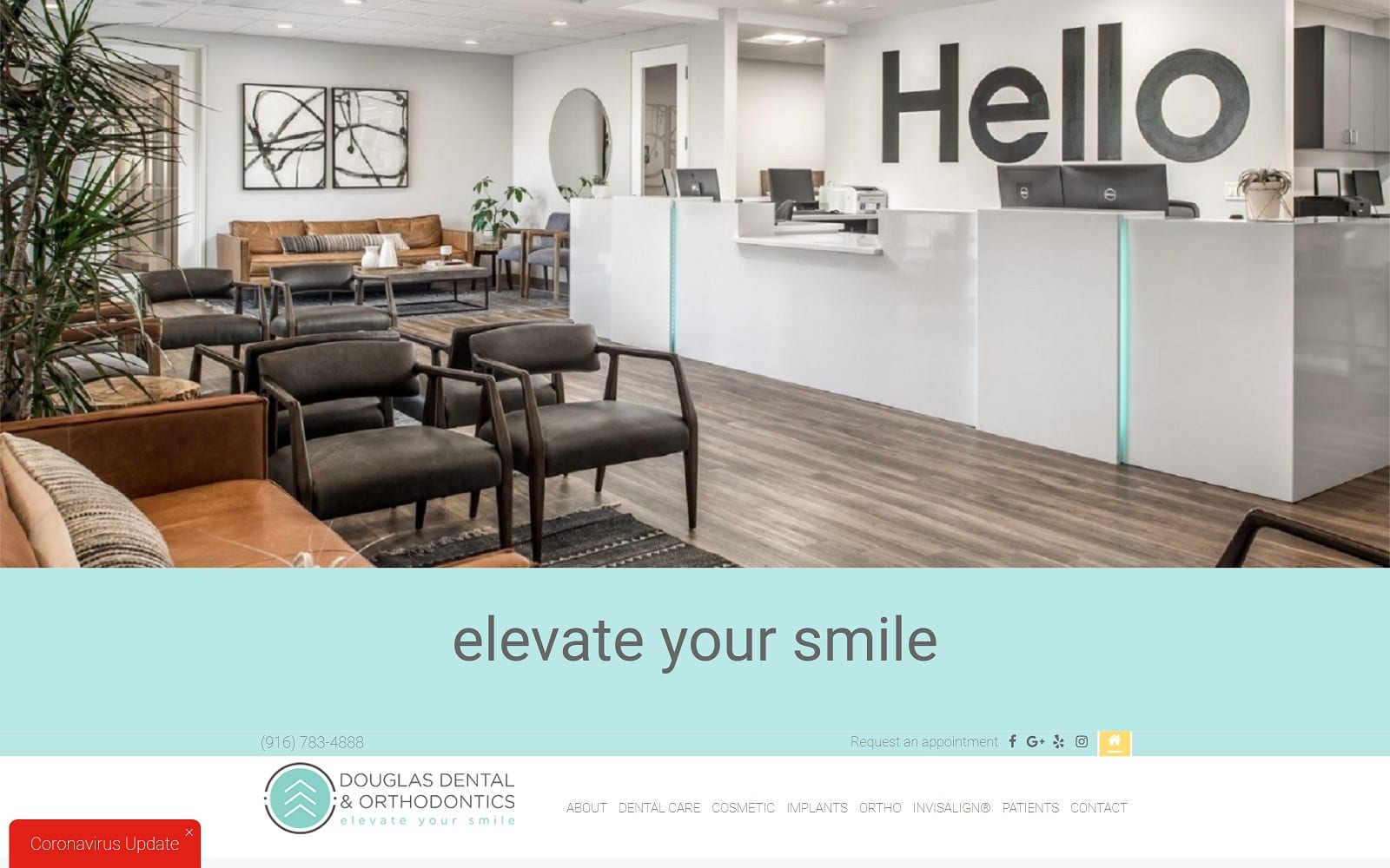 The Screenshot of Douglas Dental & Orthodontics douglas.dental Website