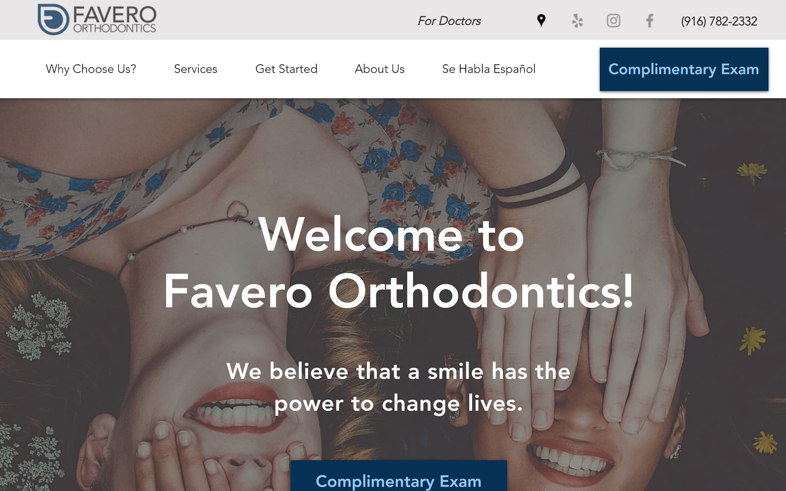 The Screenshot of Favero Orthodontics faveroorthodontics.com Website