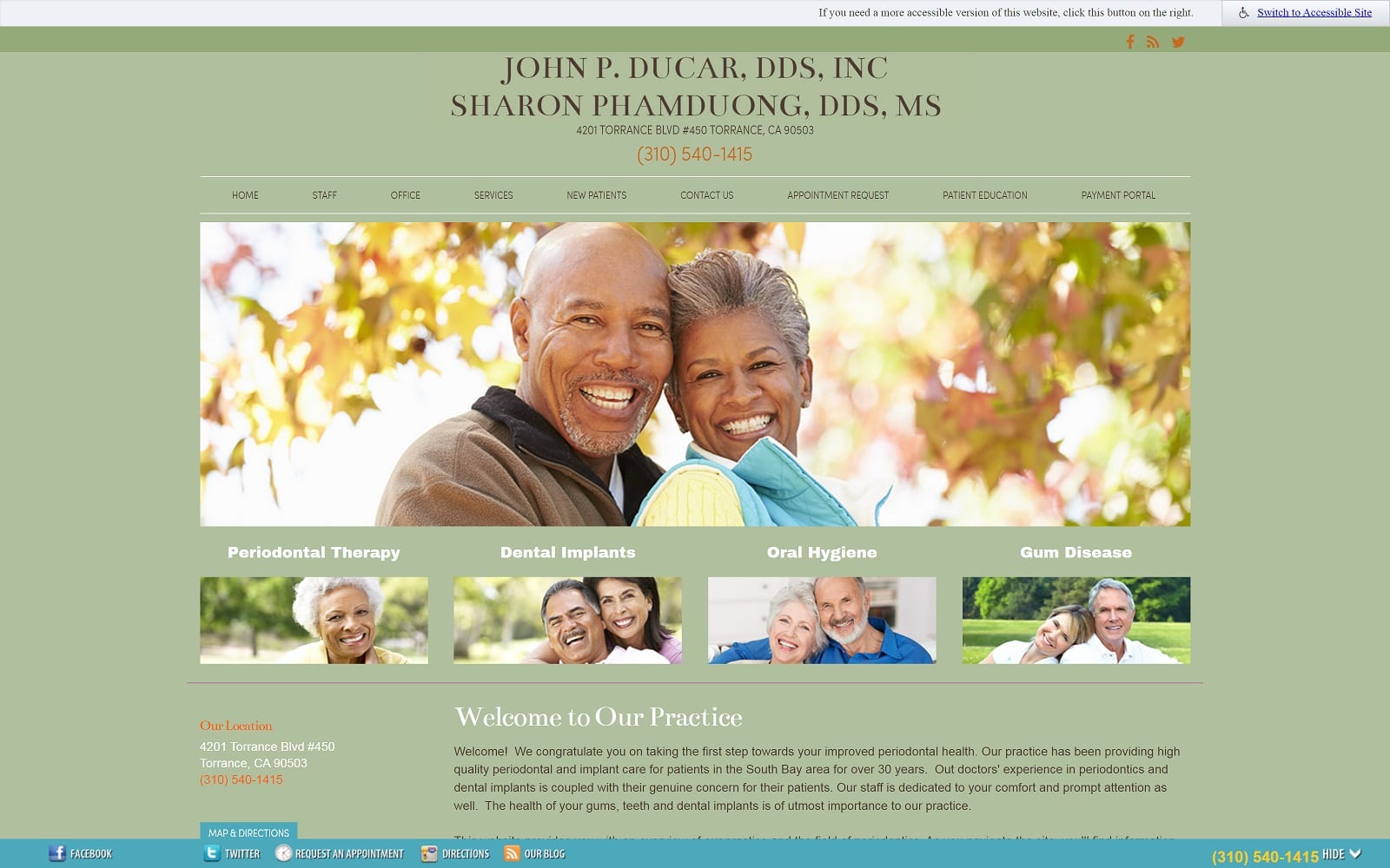 The Screenshot of John P. Ducar, D.D.S., Inc johnducardds.com Website