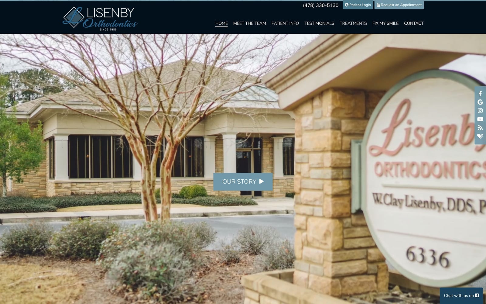 The Screenshot of Lisenby Orthodontics lisenbyorthodontics.com Dr. Clay Lisenby Website