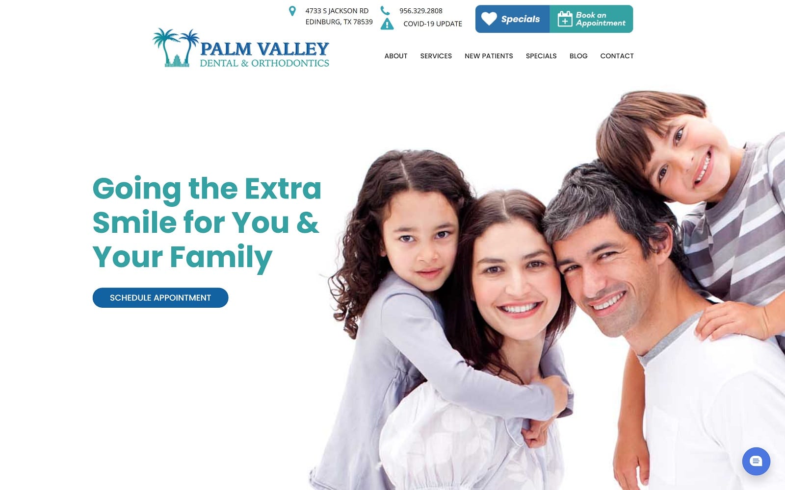 The Screenshot of Palm Valley Dental & Orthodontics mypalmvalleydental.com Website