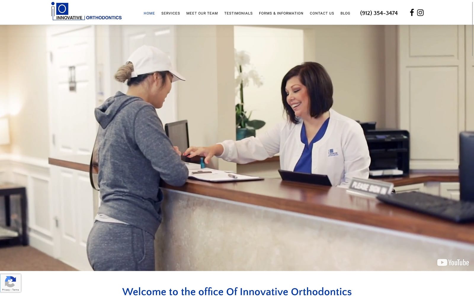 The Screenshot of Innovative Orthodontics drwatersbraces.com Dr. Waters Website