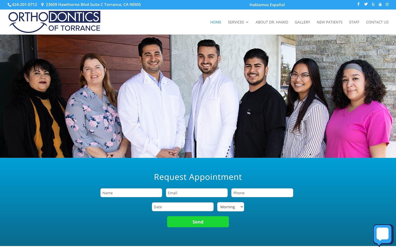 The Screenshot of Orthodontics of Torrance orthodontisttorrance.com Website