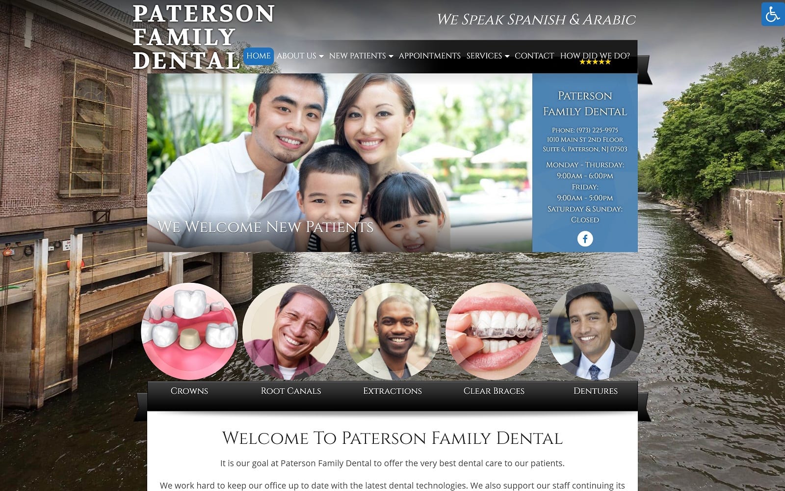 The Screenshot of Paterson Family Dental patersondentalnj.com Website