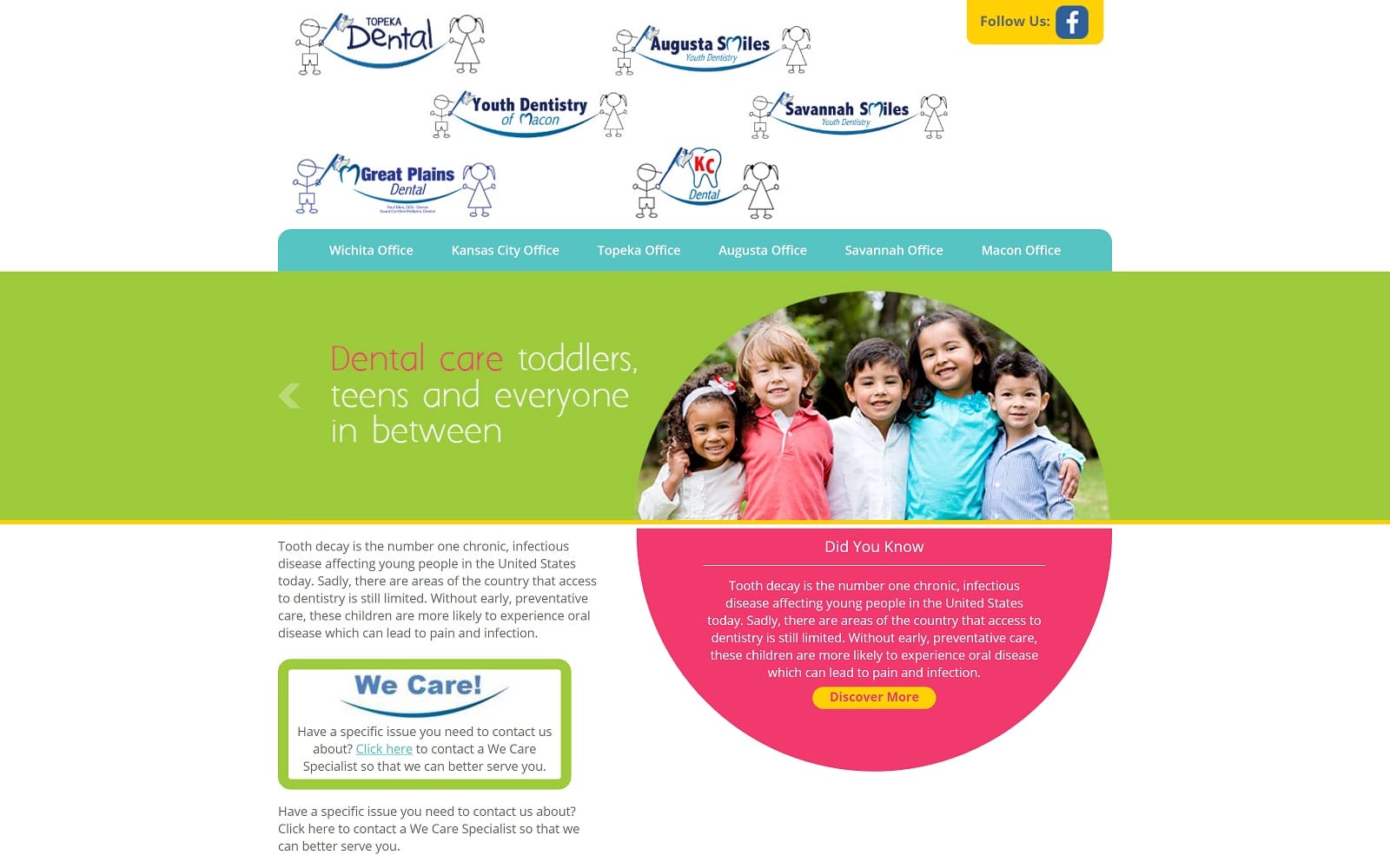 The Screenshot of Youth Dentistry of Macon paulelkindds.com Website