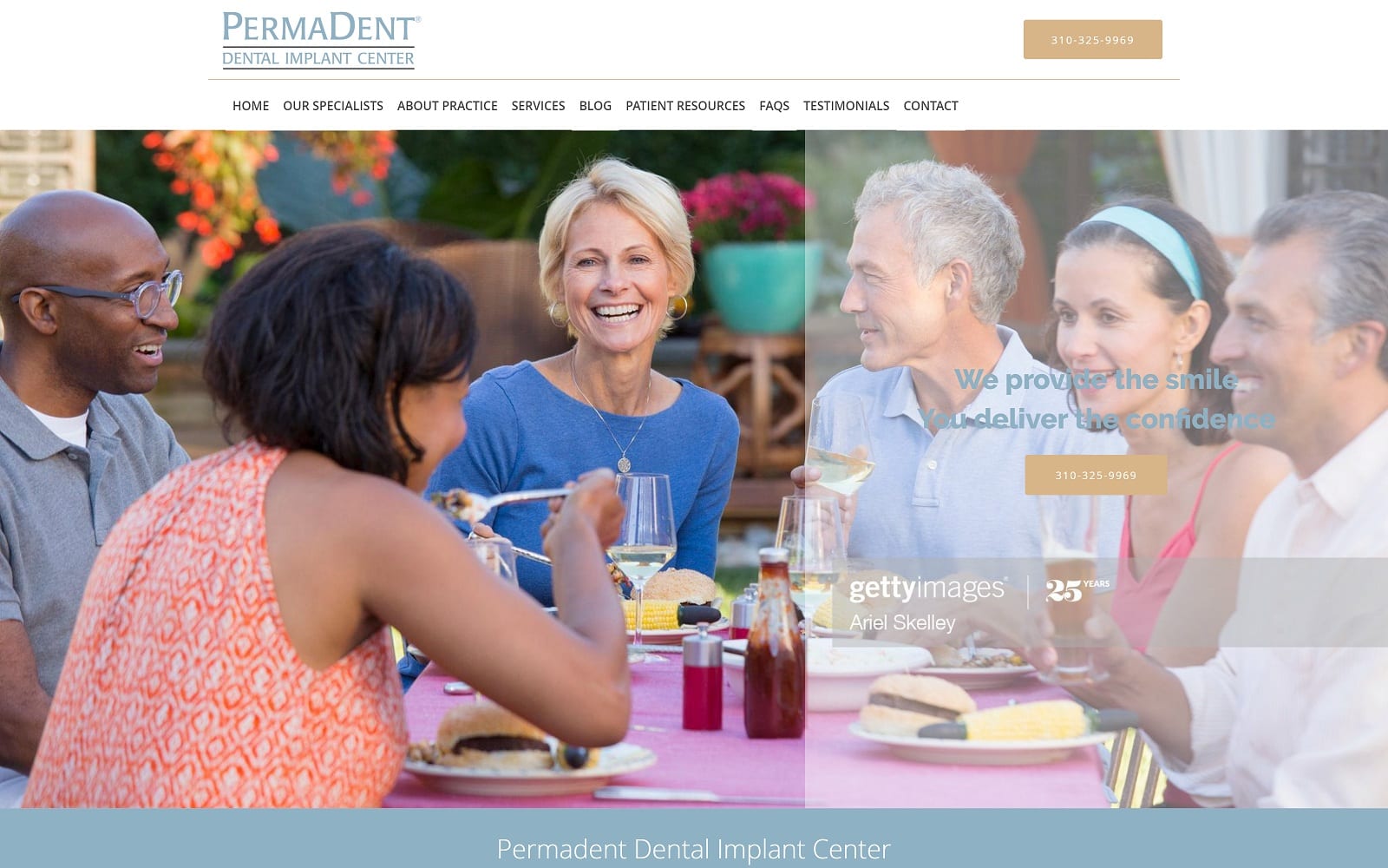 The Screenshot of PermaDent Dental Implant Center permadent.com Website