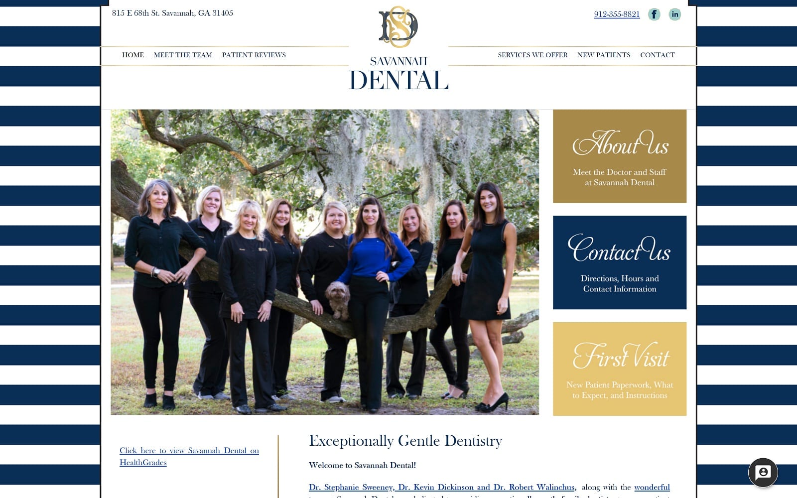 The Screenshot of Savannah Dental savannah.dental Website