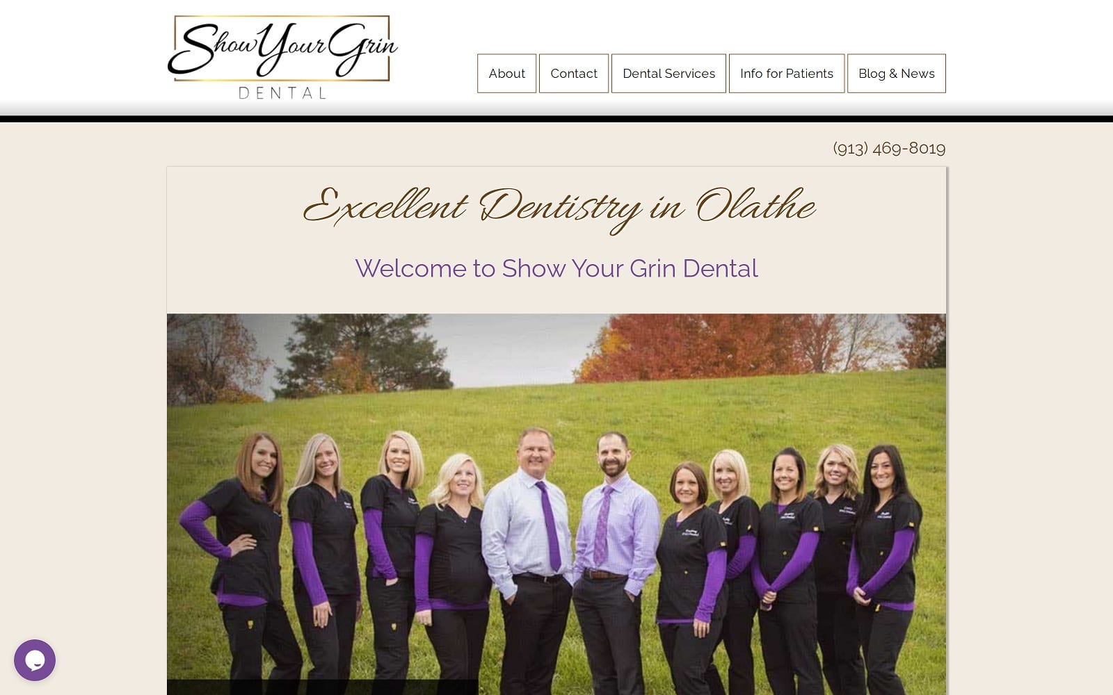 The Screenshot of Show Your Grin Dental showyourgrin.com Website