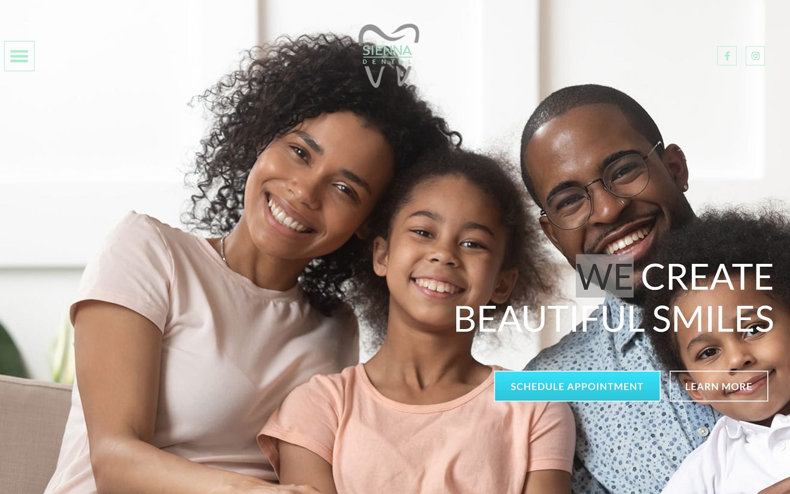 The Screenshot of Sienna Dental siennadentalfl.com Website