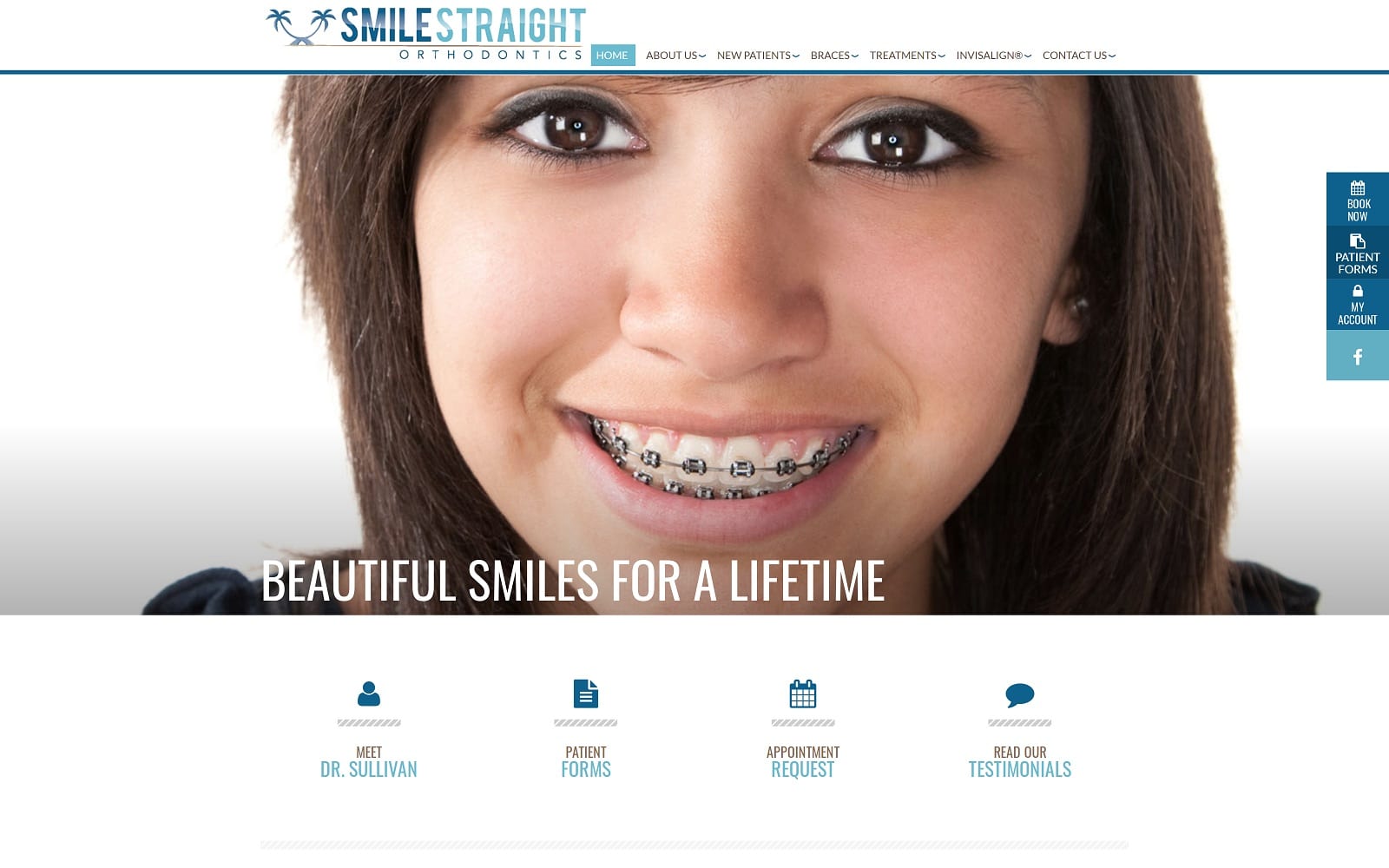 The Screenshot of Smile Straight Orthodontics - Midland smilestraightmidland.com Website