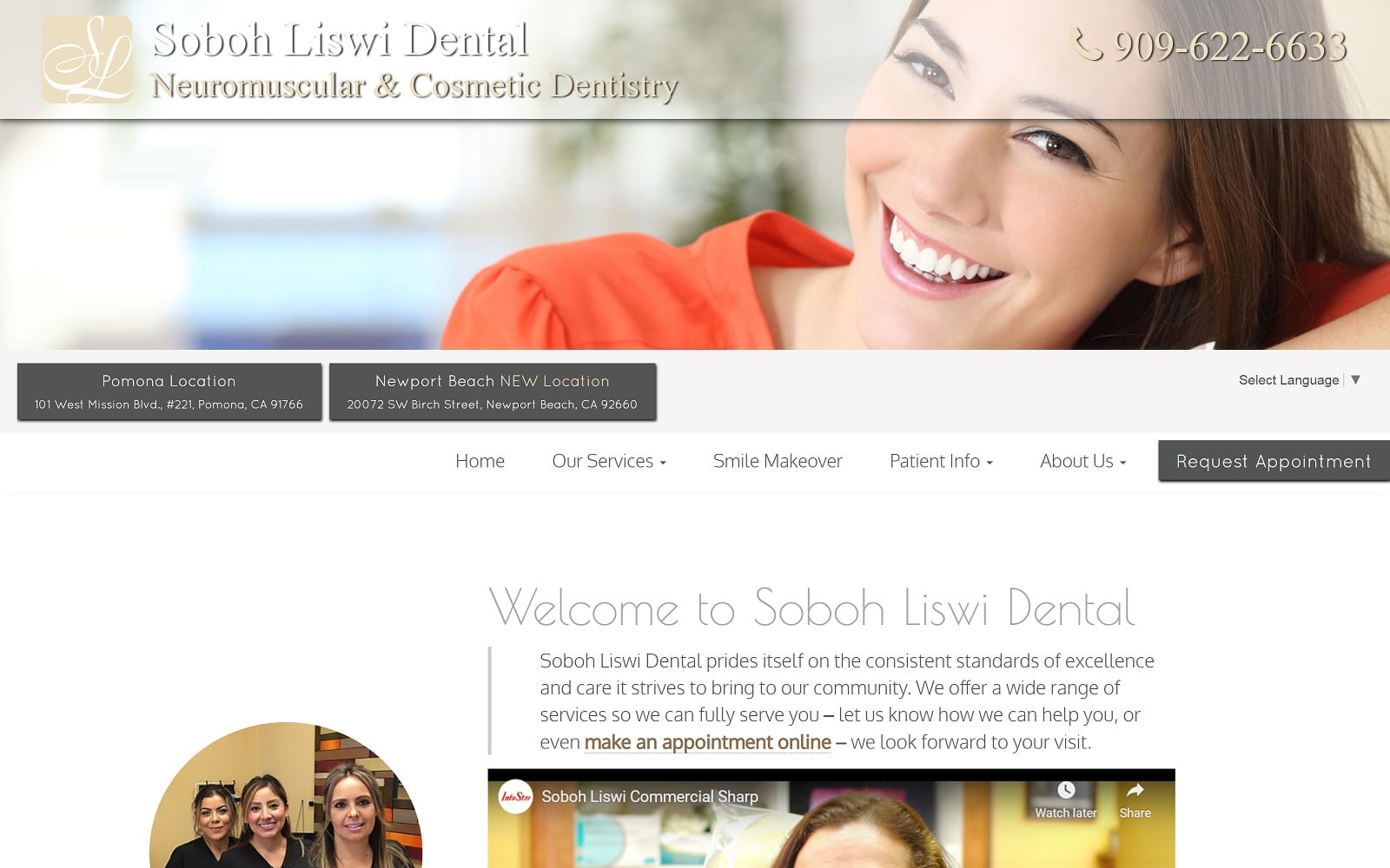 The Screenshot of Soboh Liswi Dental sobohliswidental.com Website