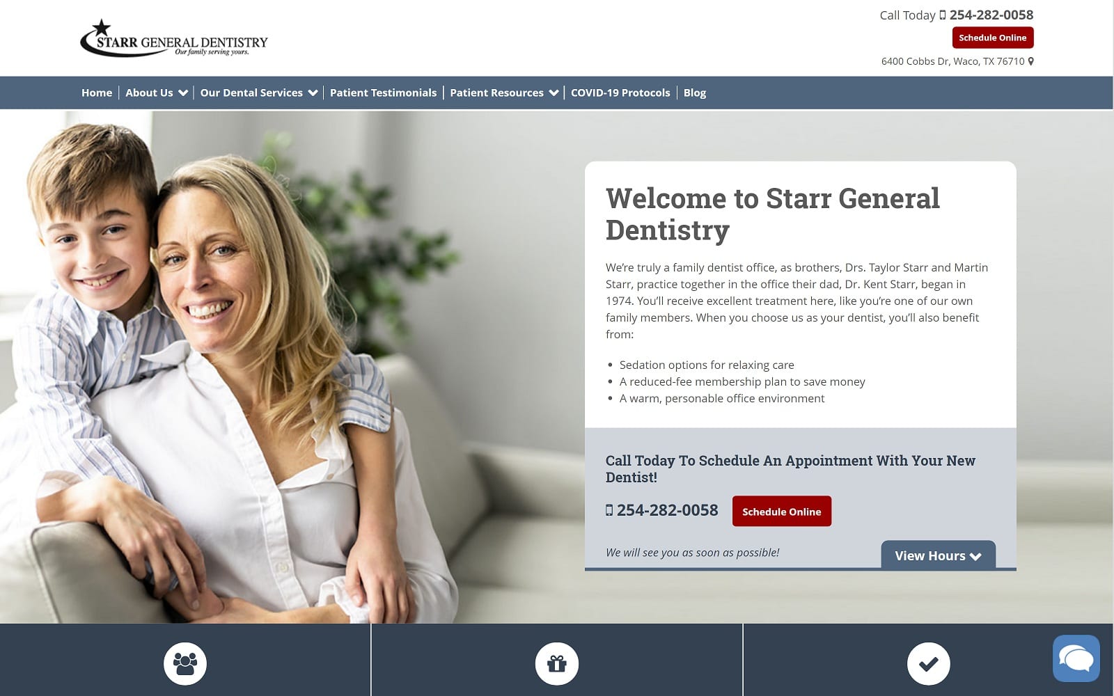 The Screenshot of Starr General Dentistry starrgeneraldentistry.com Website
