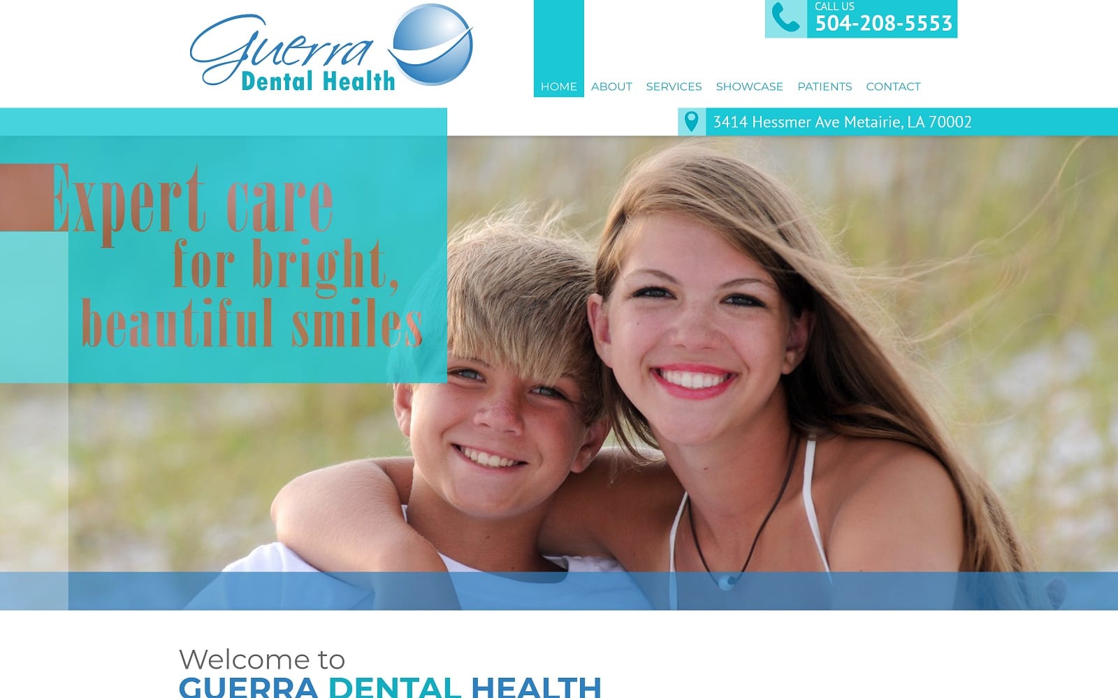 The Screenshot of Gregory P Guerra DDS themetairiedentist.com Website