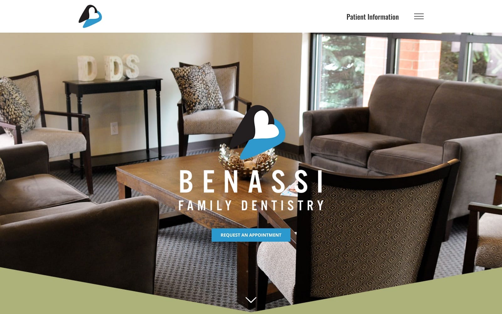 The Screenshot of Benassi Family Dentistry therockforddentist.com Dr. Anthony Benassi Website