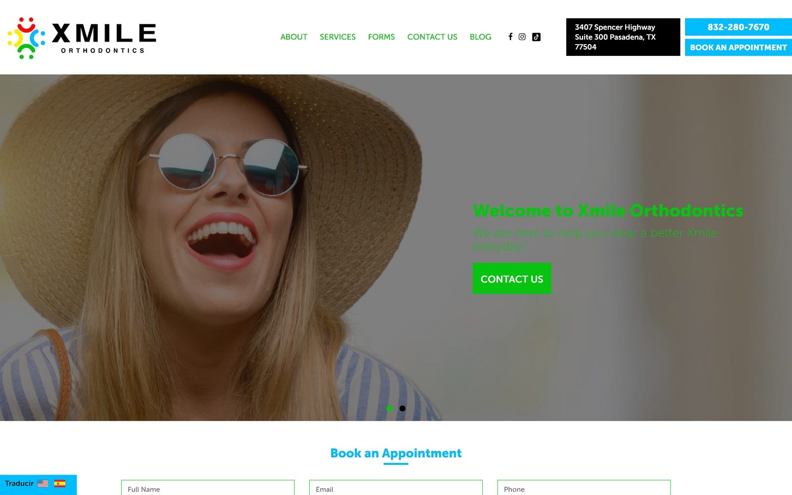 The Screenshot of Xmile Orthodontics xmileorthodontics.com Website