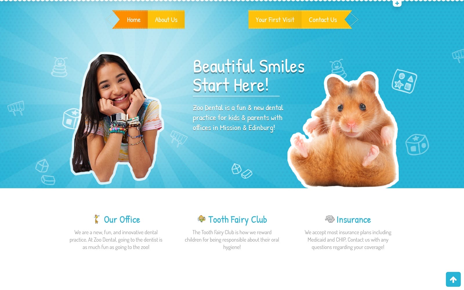 The Screenshot of Zoo Dental - Edinburg zoodental.com Website