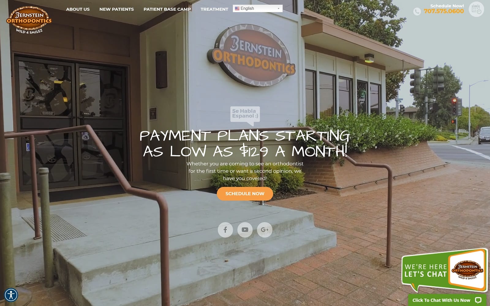 The Screenshot of Bernstein Orthodontics bernsteinbraces.com Website