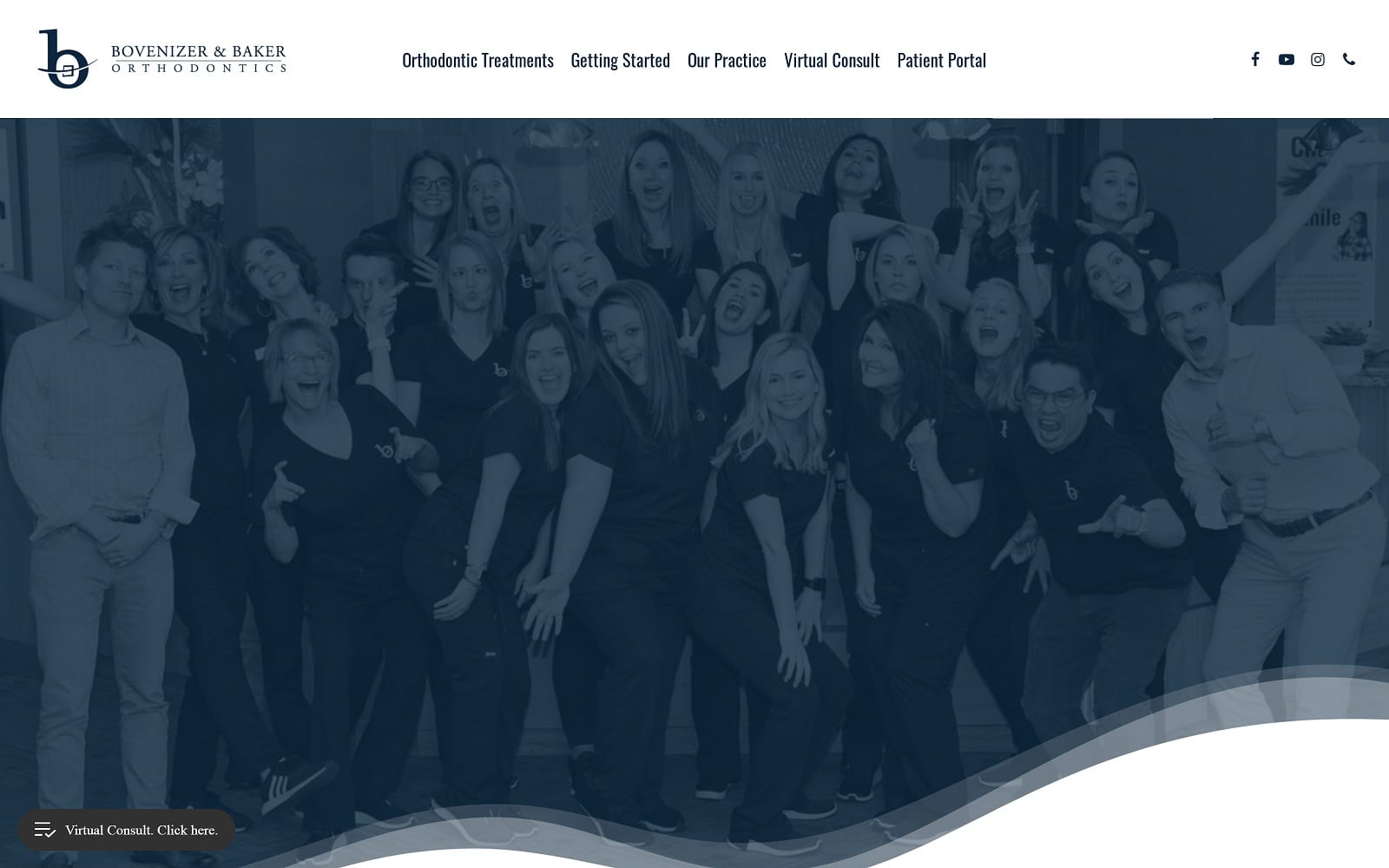 The Screenshot of Bovenizer and Baker Orthodontics bovbakerortho.com Website