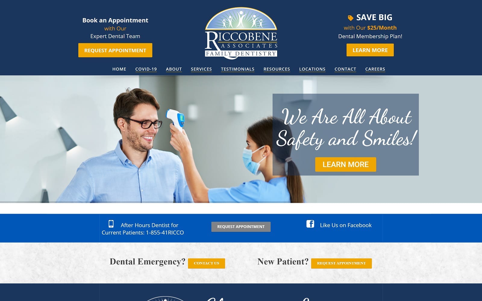 The Screenshot of Riccobene Dentistry for Kids brushandfloss.com Website