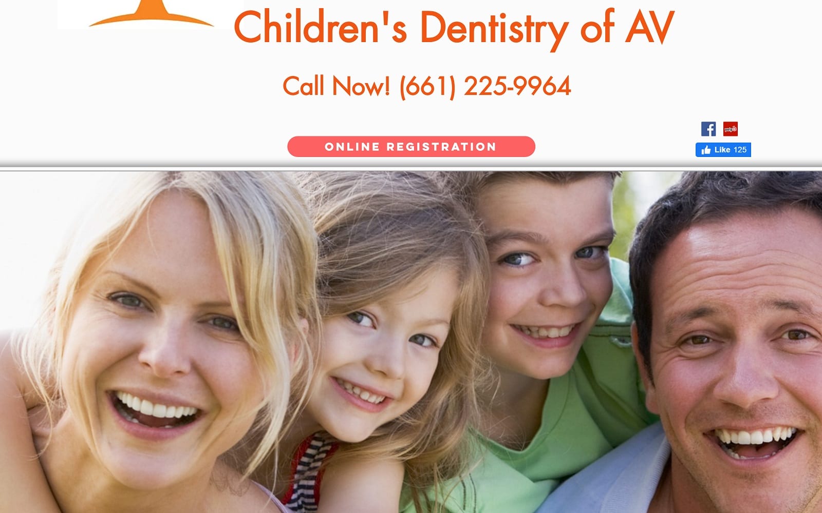 The Screenshot of Children's Dentistry Of AV childrensdentistryofav.com Website