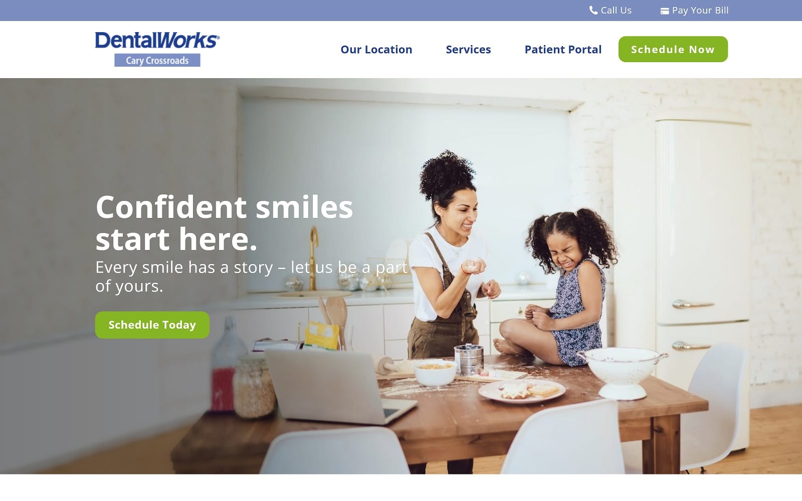 The Screenshot of DentalWorks Cary Crossroads carycrossroads.dentalworks.com Website
