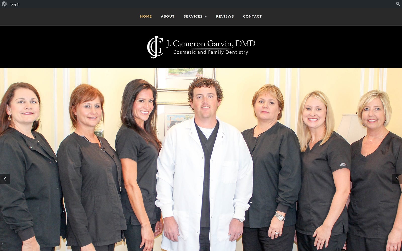 The Screenshot of Dr. Cameron Garvin, DMD drgarvinmacondentist.com Website