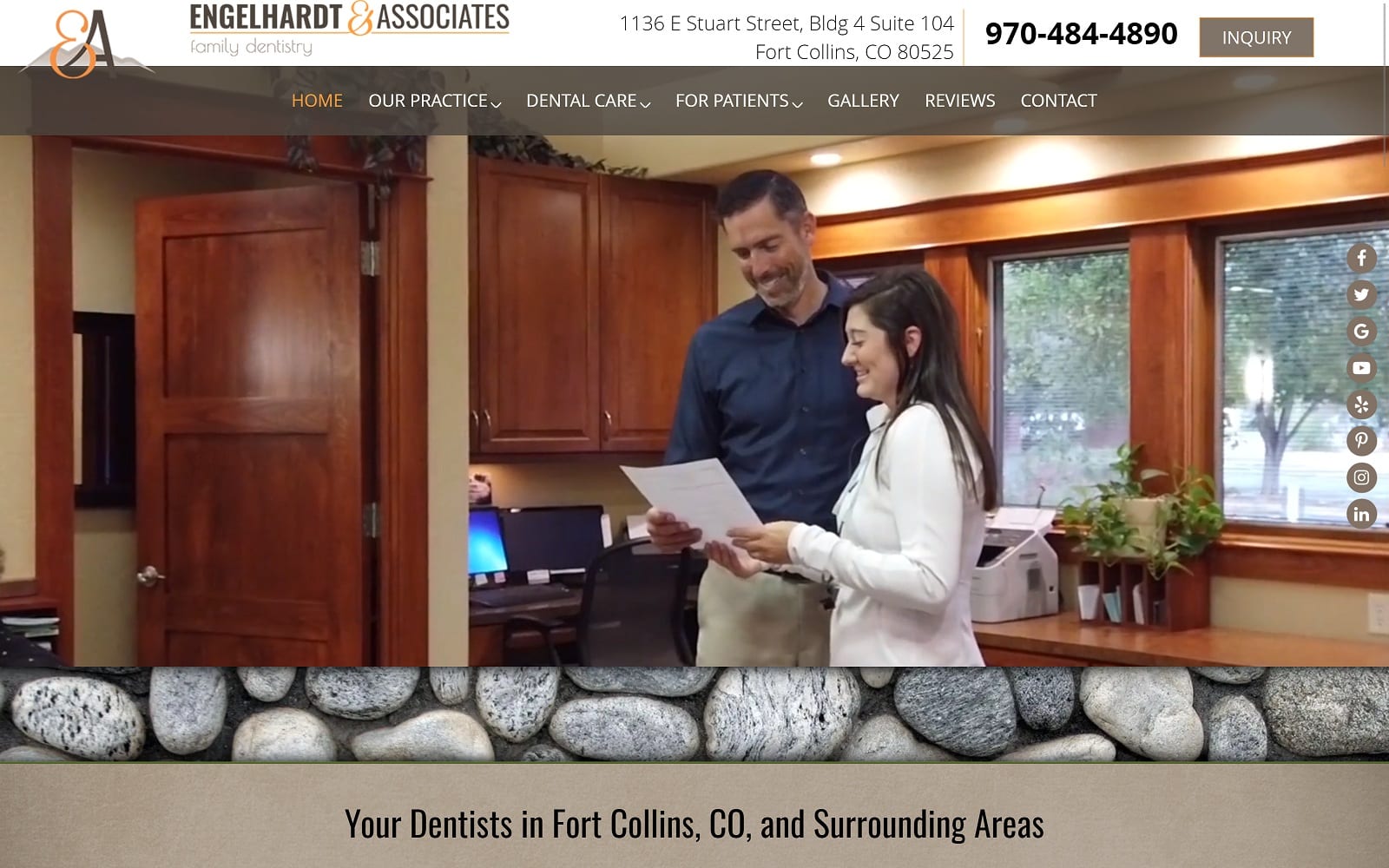 The Screenshot of Engelhardt & Associates Family Dentistry drgeoffdds.com Website