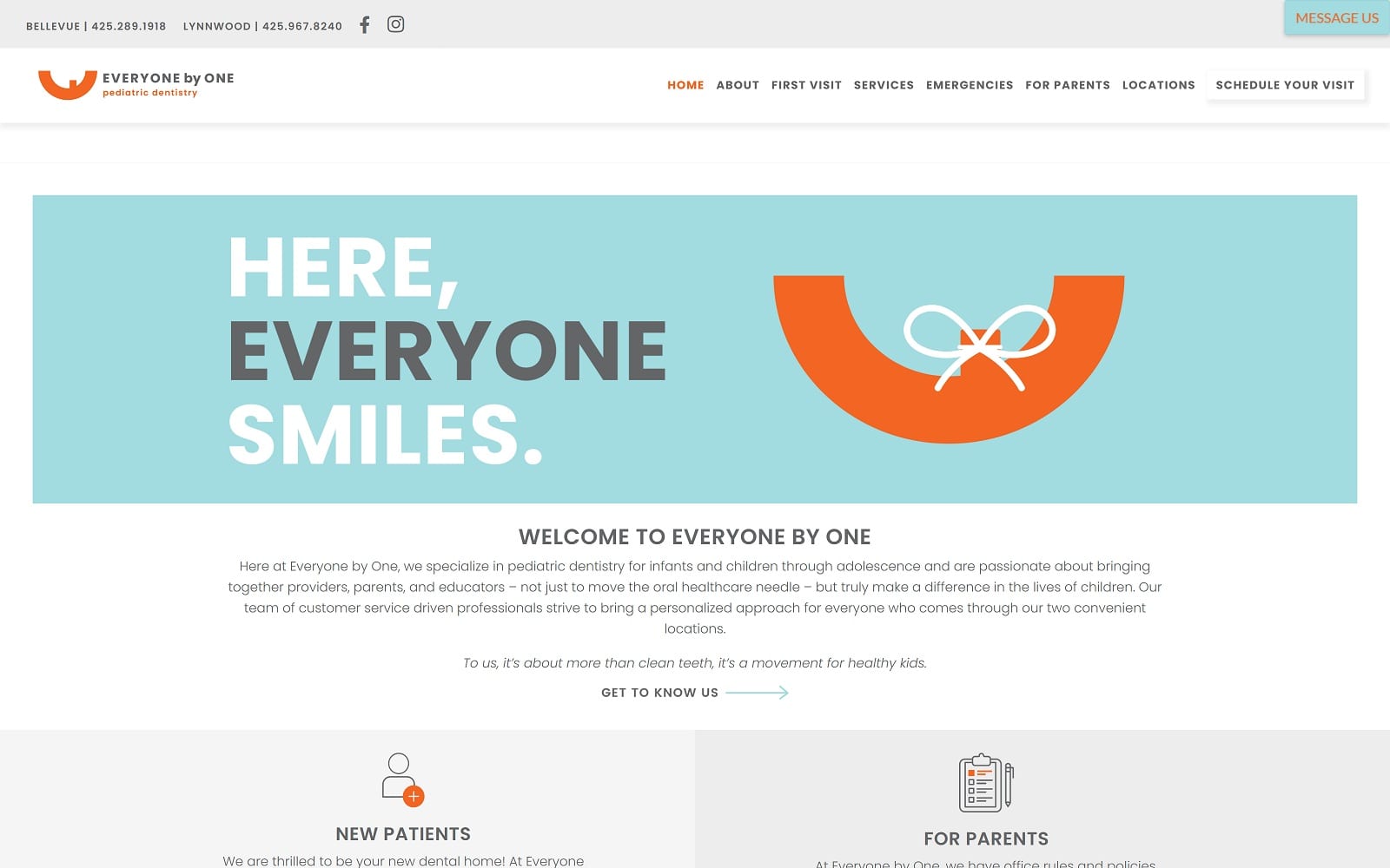The Screenshot of Everyone By One - Bellevue everyonebyone.com Website