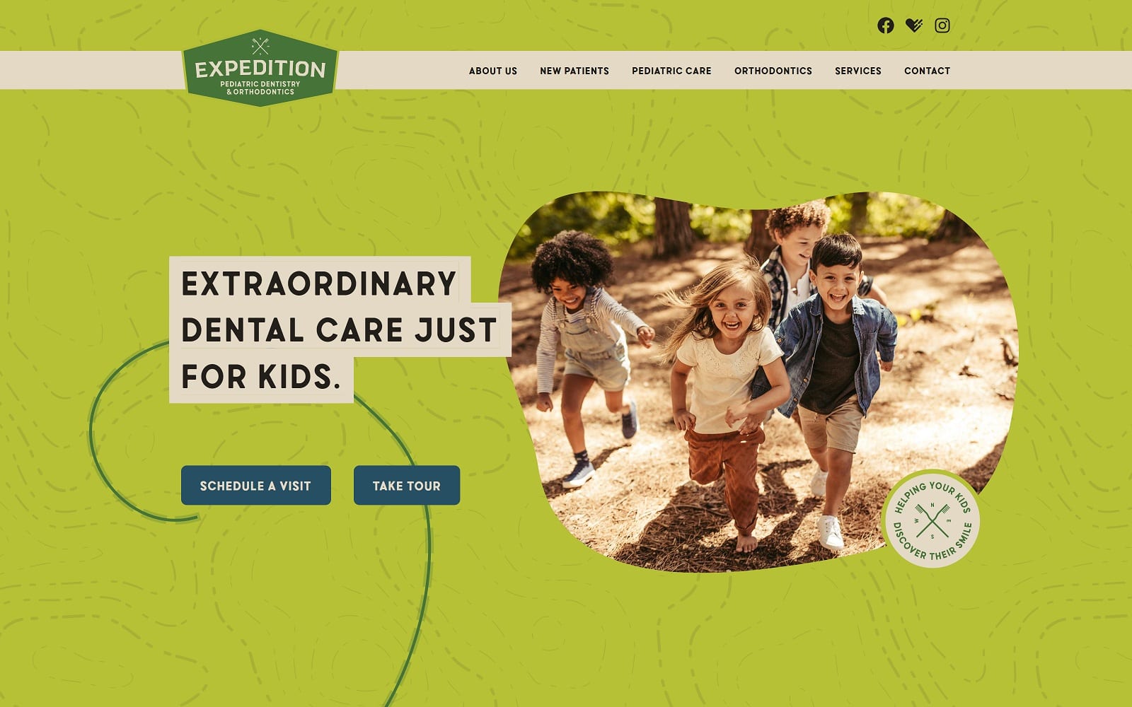 The Screenshot of Expedition Pediatric Dentistry gardnerkidsdentist.com Dr. Jesse Gardner Website