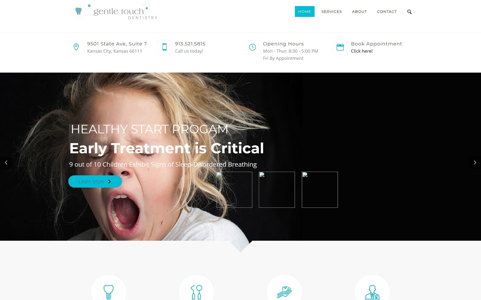 The Screenshot of Colleen A. Nguyen DDS, PA: Gentle Touch Dentistry gentletouchkc.com Website