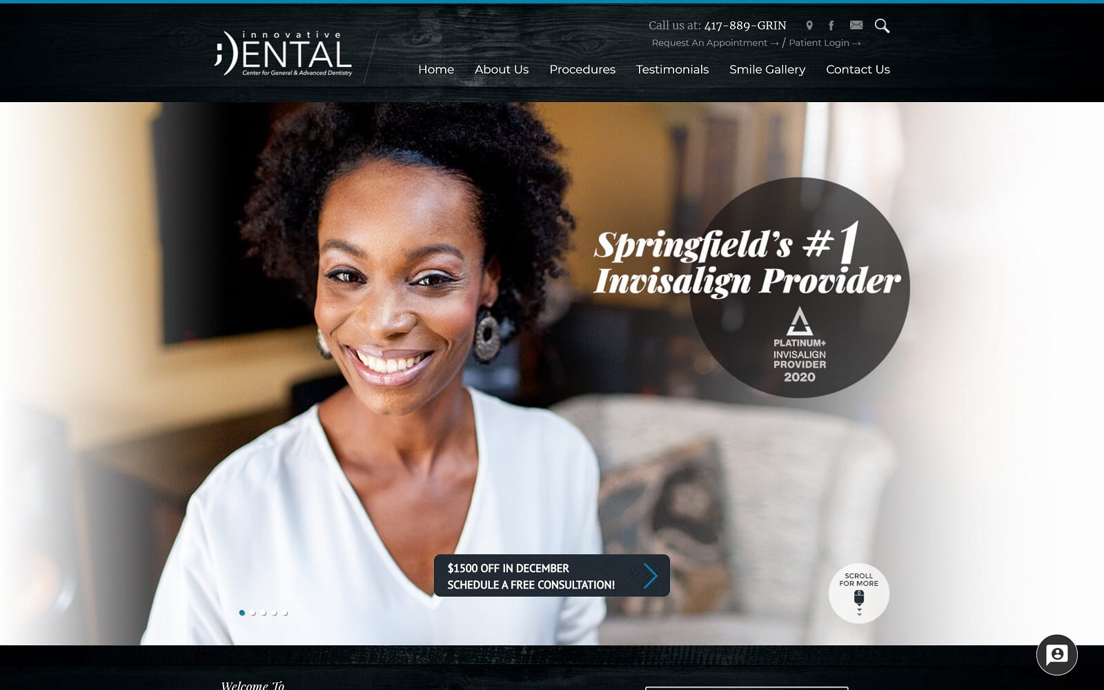 The Screenshot of Innovative Dental of Springfield idspringfield.com Website