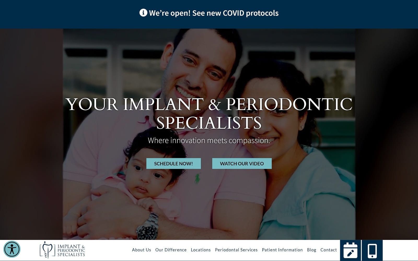 The Screenshot of Implant & Periodontic Specialists implantandperiodonticspecialists.com Website