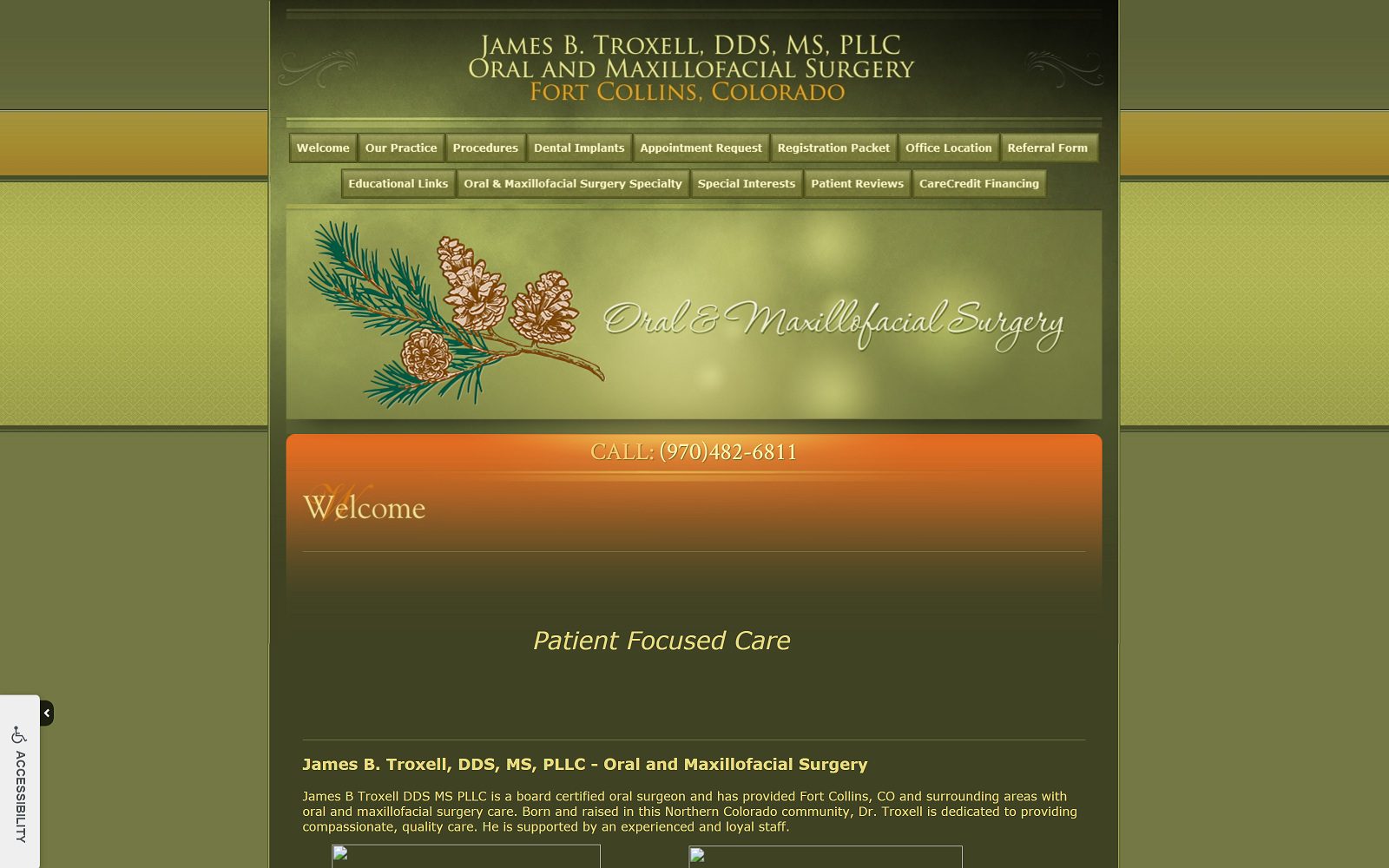 The Screenshot of James B. Troxell DDS MS PLLC jamestroxelldds.com Website