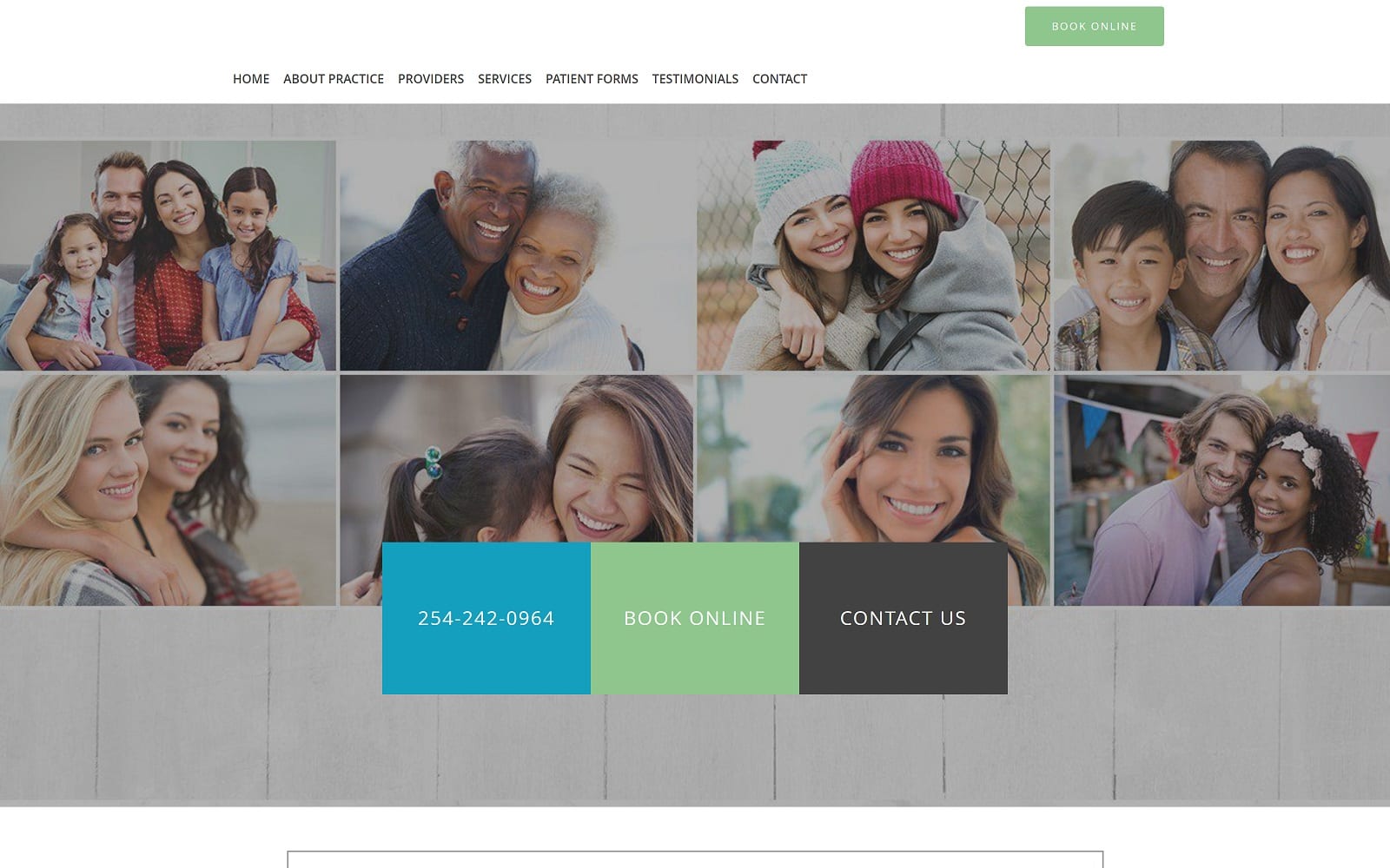 The Screenshot of Killeen Family Dentistry killeenfamilydentistry.com Website