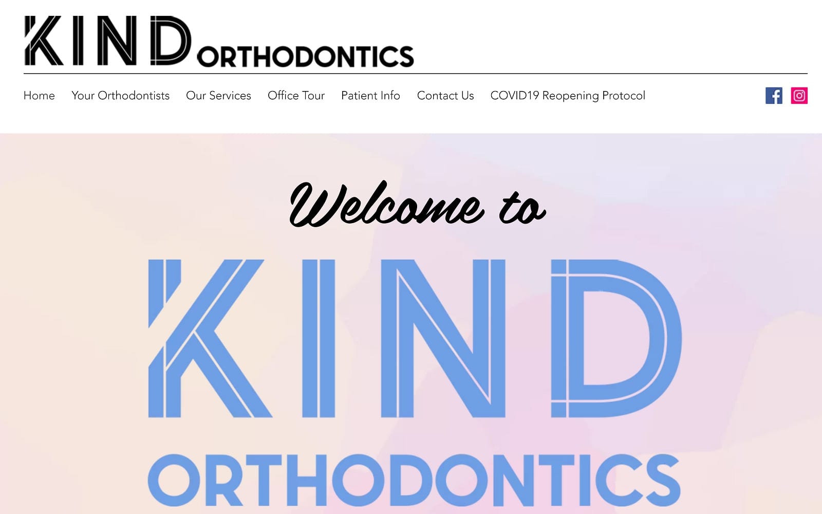 The Screenshot of Kind Orthodontics kindortho.com Website