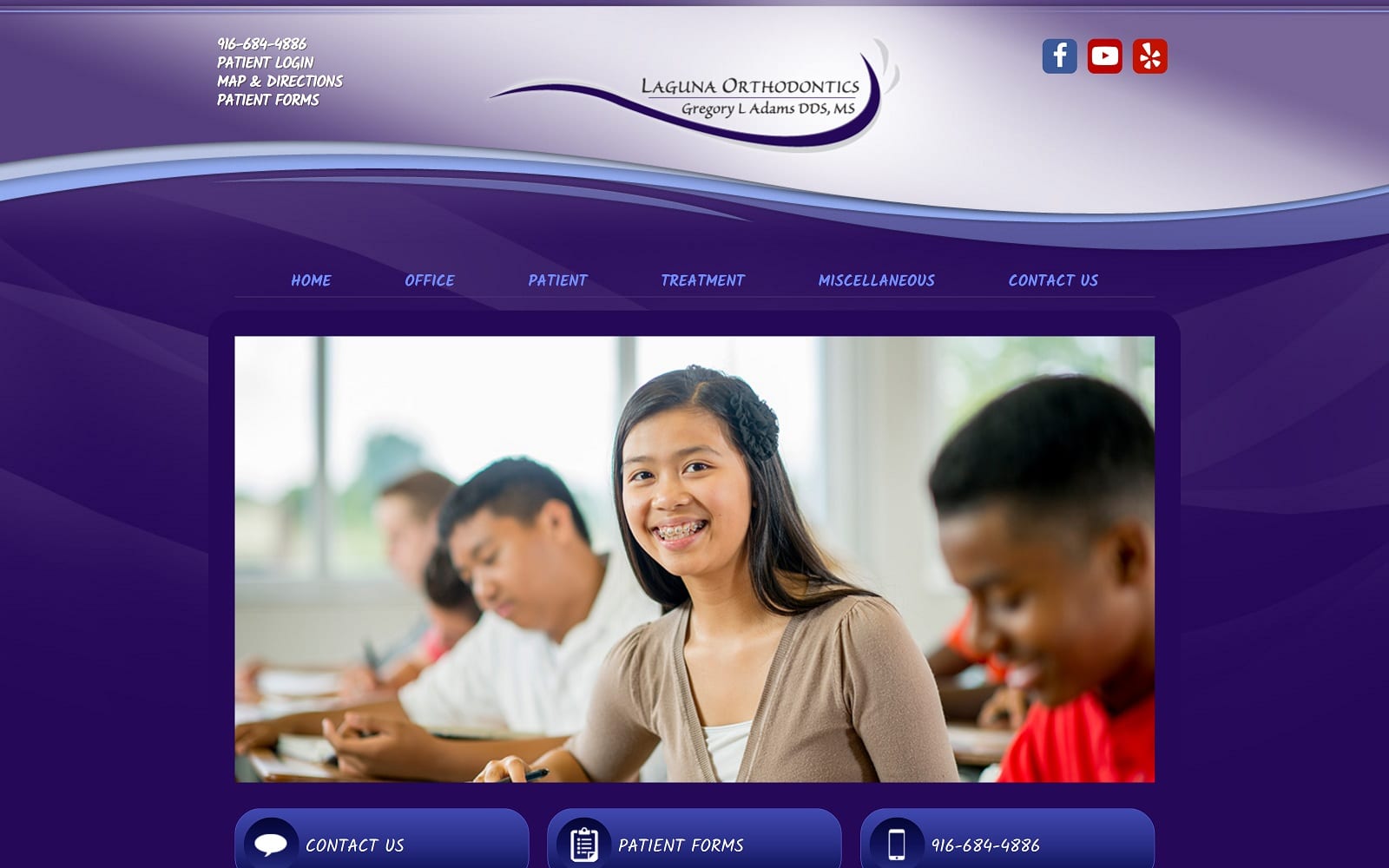 The Screenshot of Laguna Orthodontics ~ Dr. Gregory L Adams lagunaorthodontics.com Website